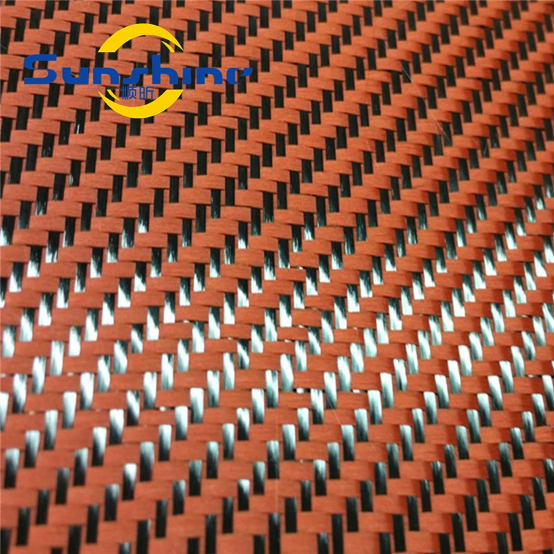Twill weaved kevlar carbon fiber fabrics for inner decoration for automotive industry