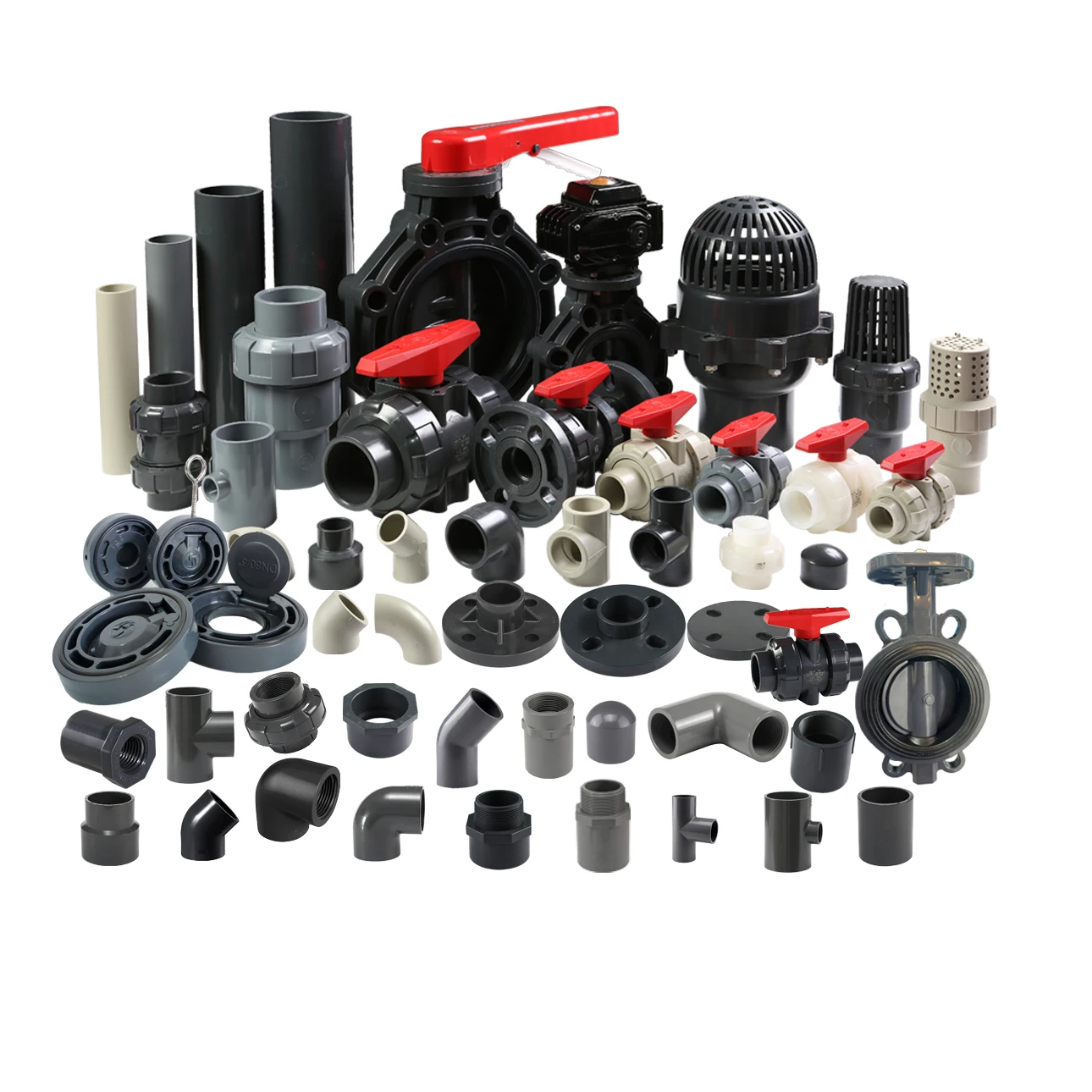 Factory UPVC CPVC ASTM SCH80 SCH40 Din Asni Jis standards PVC Pipe Fittings