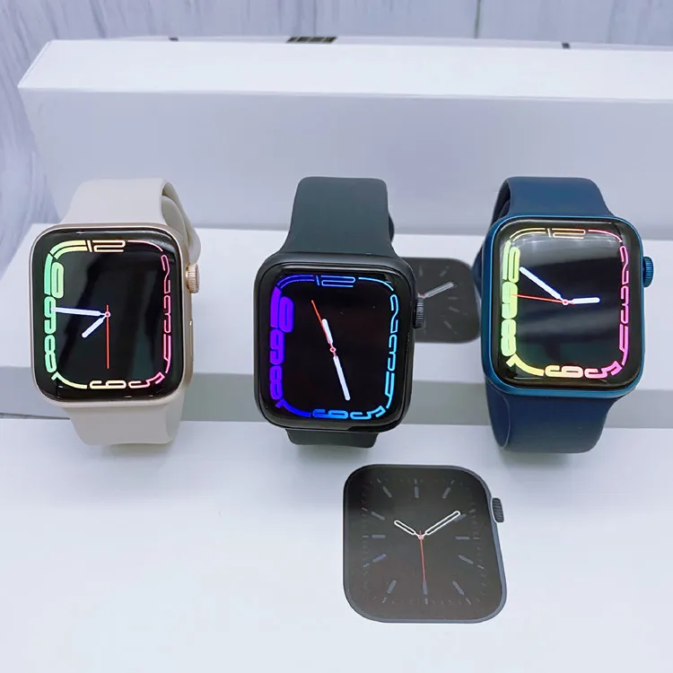 smart watch 7 real HD heart rate monitoring smart watch series 6 7 for apple phone with logo