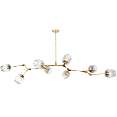 Nordic postmodern chandelier glass chandelier living room dining room bedroom simple lamps magic bean molecular glass chandelier