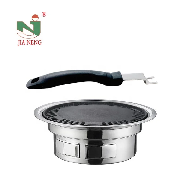 Commercial smokeless barbecue outdoor carbon oven grill Barbeque Charcoal Grill mat roaster round oven for restaurant