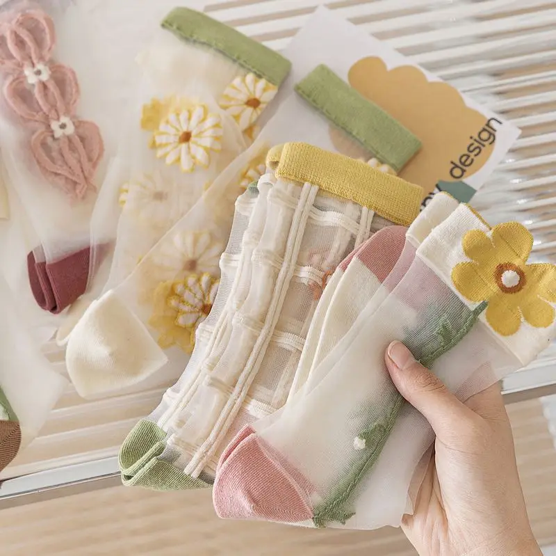 Rbao OEM Meias De Seda De Nailon Para Mulheres Nylon Silk Sheer Socks For Women