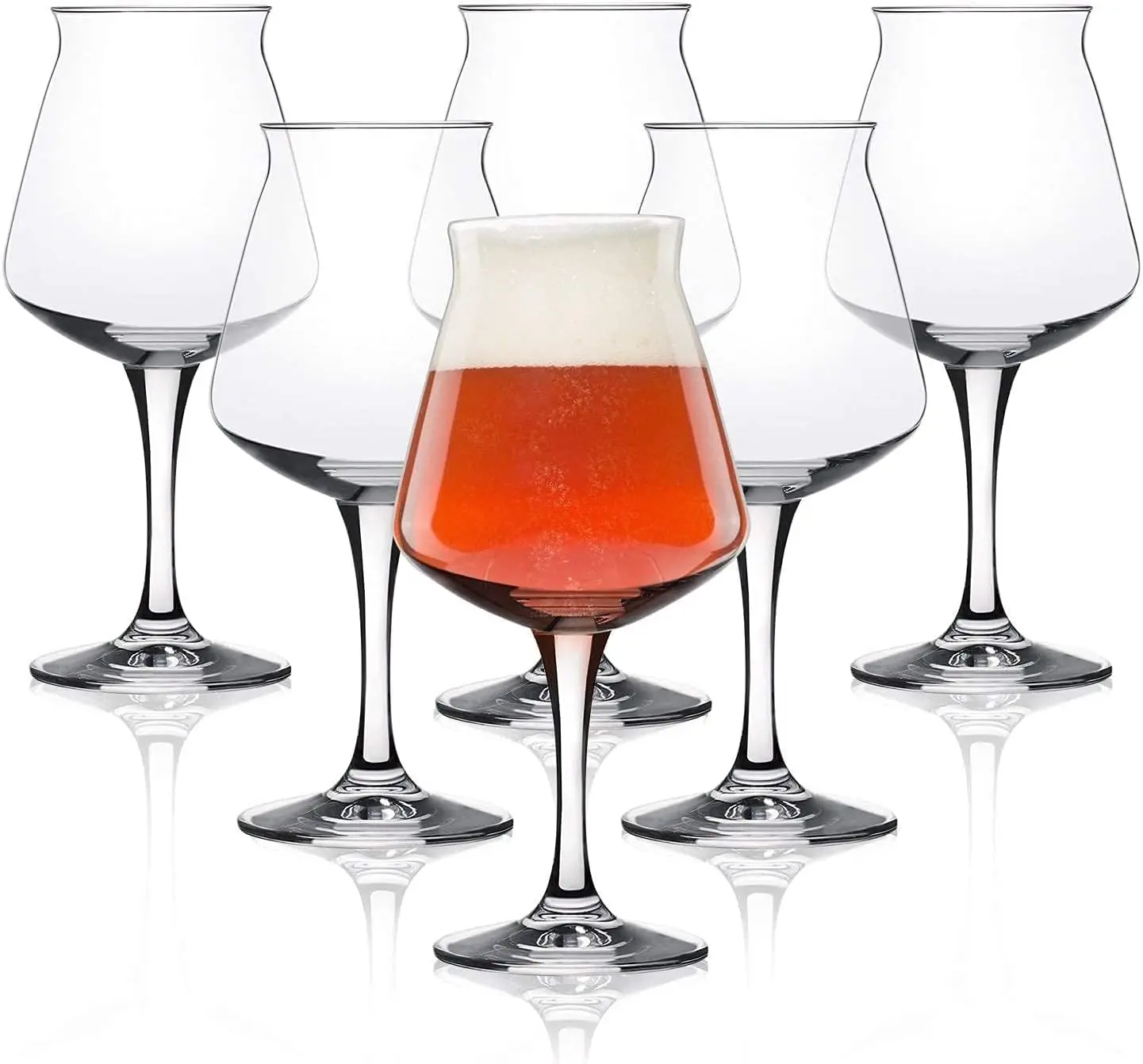 Tulip Craft Beer Glasses Glass for Tasting Beer 330ml  & 450ml Wine Glass