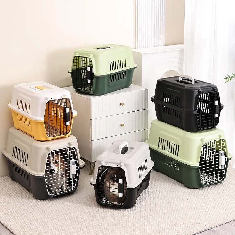 Hot Sale Airline Approved Cat Travel Carrier Bag Big Size Pet Air Carrier Cage Cat Pet Transport Box