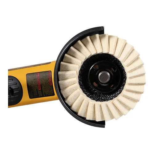 Hot sale abrsive fiberglass/plastic backing felt disc white wool felt flap disc for metal polishing