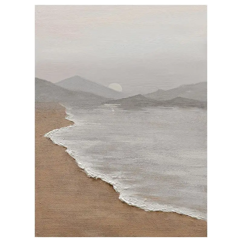 Paintings and Wall Arts Indian Beauty Scenery Wall Hanging Abstract Arts Oil Painting Hand Painted Wooden Frame Modern Wall Art