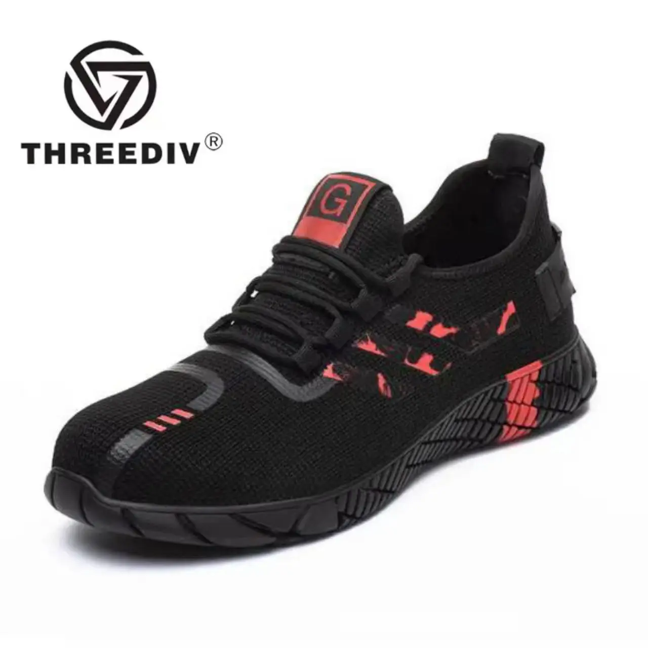 THREEDIV, лидер продаж, нескользящая кислотная устойчивая к щелочам спортивная Рабочая обувь для досуга, безопасная рабочая обувь для мужчин