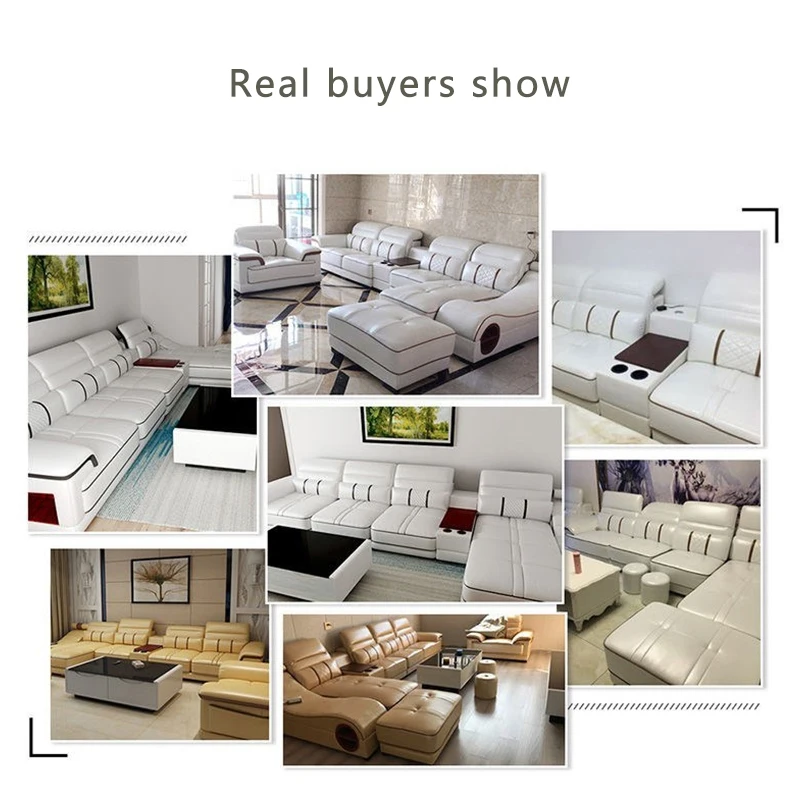 2021 Popular new products Massage function Furniture  Living Room Sofa Set Leather Sectional Sofa