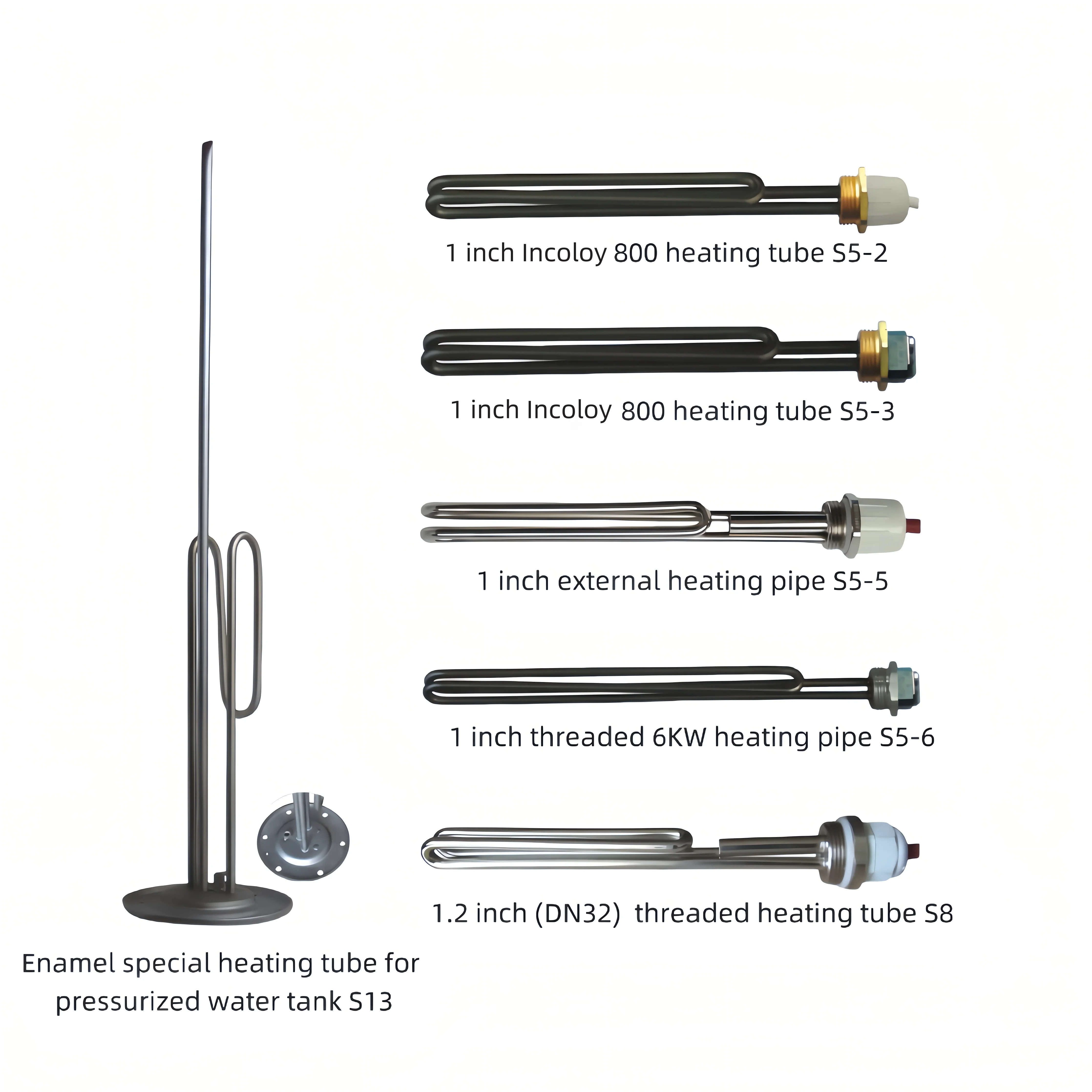 incoloy 800 special solar accessories for solar energy solar hot water system  electric heating tube
