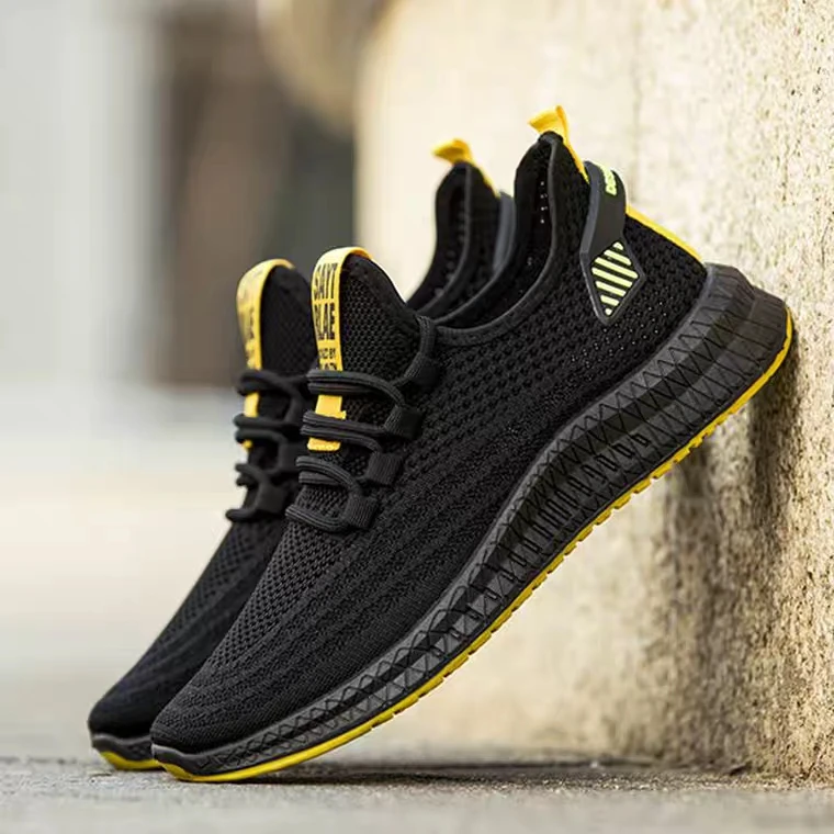 Новая модная дышащая мужская спортивная обувь на шнуровке, удобные беговые кроссовки