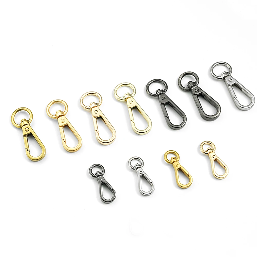 Customized Small Lobster Clasp Bag Buckle Hook Hardware Accessories Metal Swivel Dog Collar with Spring Hook