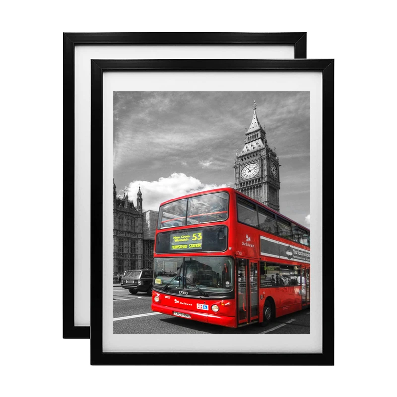 Simple A4 Photo Frame European Style Black Art frames Wooden Certificate Photo Frame