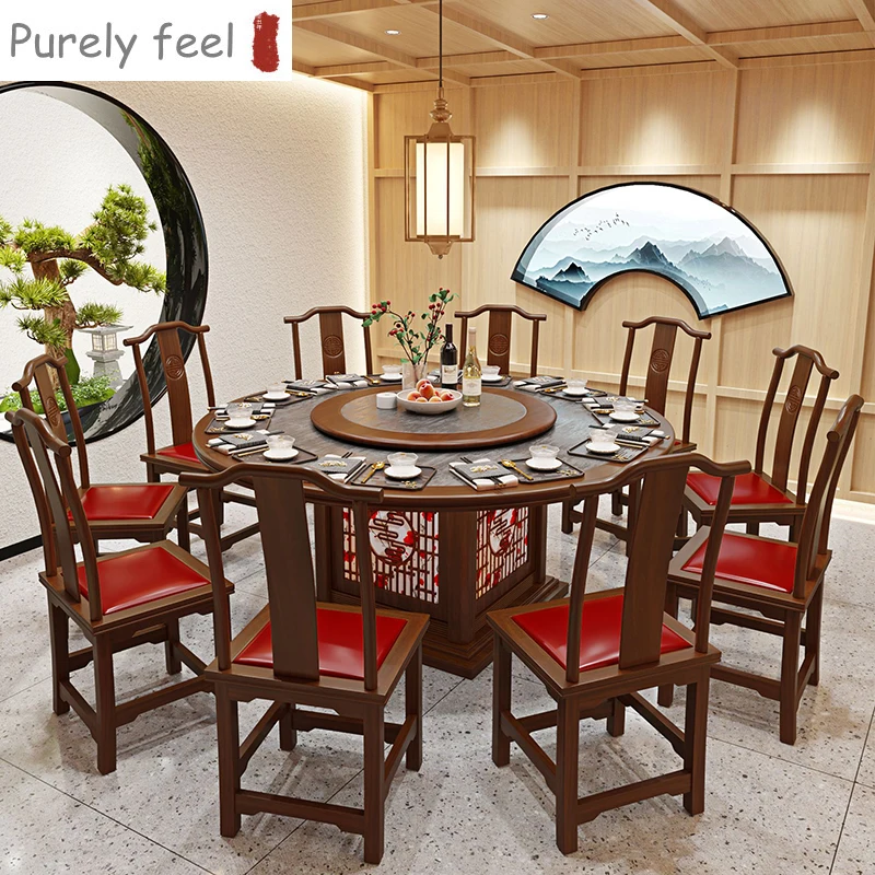 PurelyFeel Chinese Style Design Cafe Booth Seating Restaurant Table And Chairs Set wood High Back Bench furniture (1600471937741)