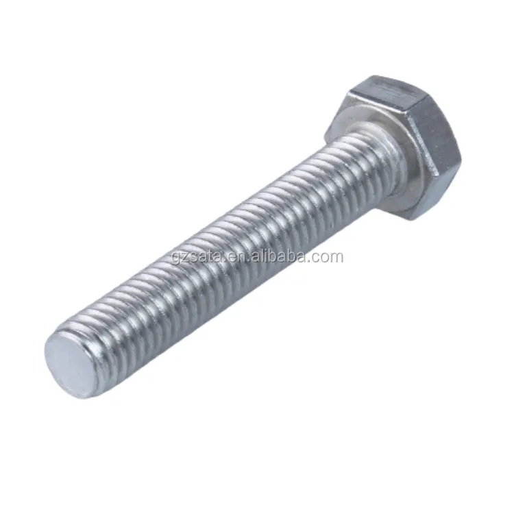 DIN 933 Metric Stainless Steel 304 Full Threaded Hex Head Bolts