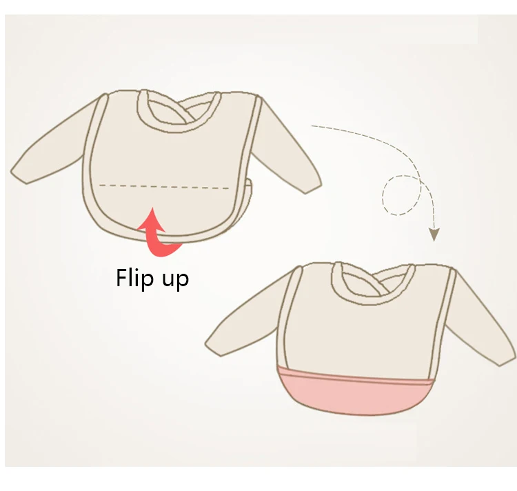 Good Factory Price comfortable waterproof baby bib with sleeves