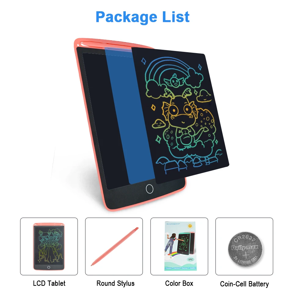 Home School office multifunction 8.5 Inch Writing Pad LCD Writing Tablet Cartoon Drawing Board Erasable for Kids Painting Toys