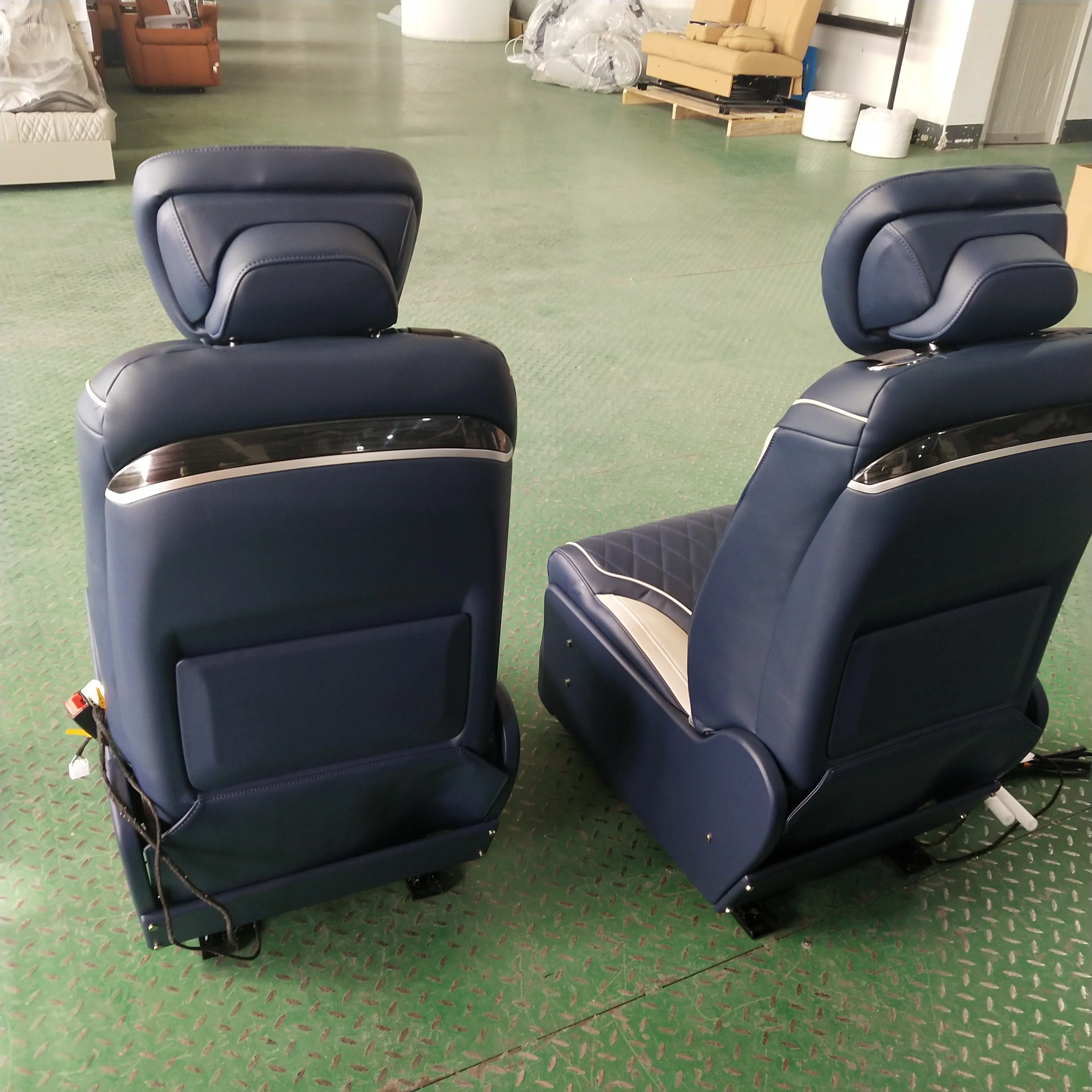 MPV luxury seats with  folded manual Adjustable tray Table  interior for  Mercedes benz W447 Vito V class W639 VIANO