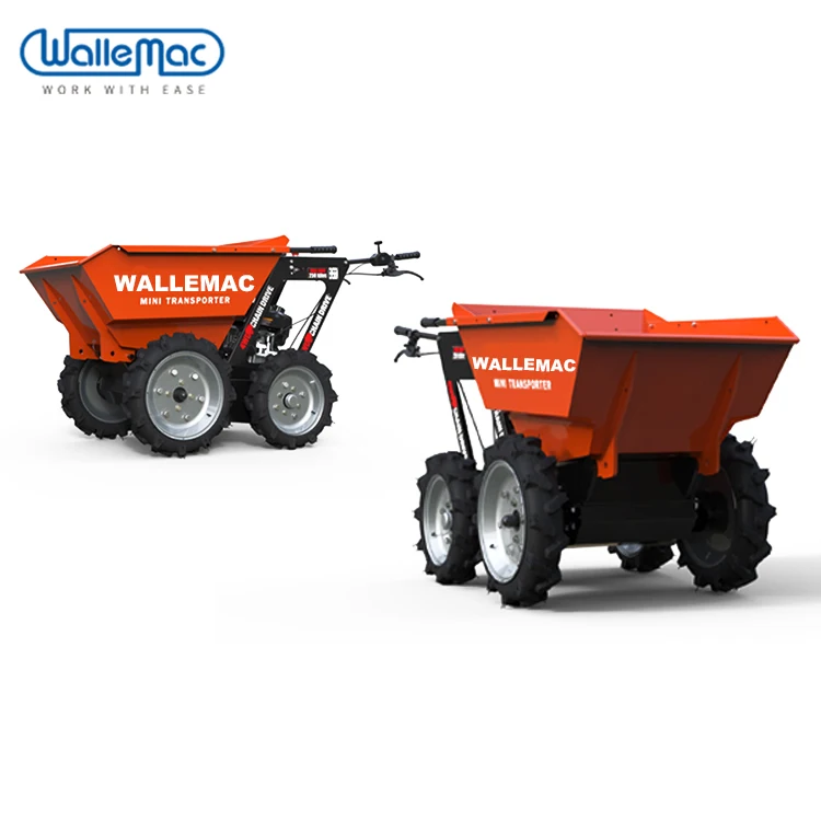 construction motorized wheel barrow mini wheel dumper transporter indoor and outdoor use