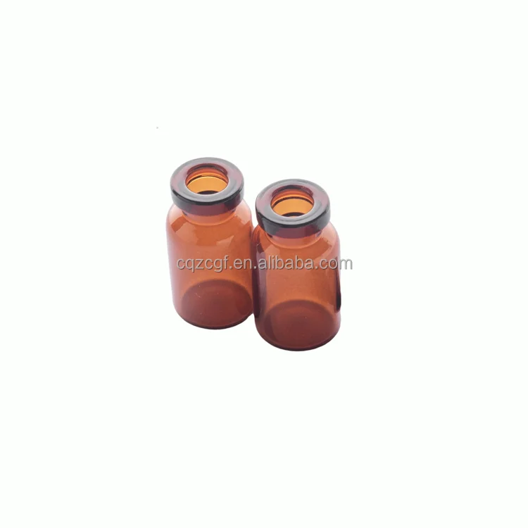 ZCP Factory 5ml Neutral Boron Pharma amber Injection Tubing Glass Vial