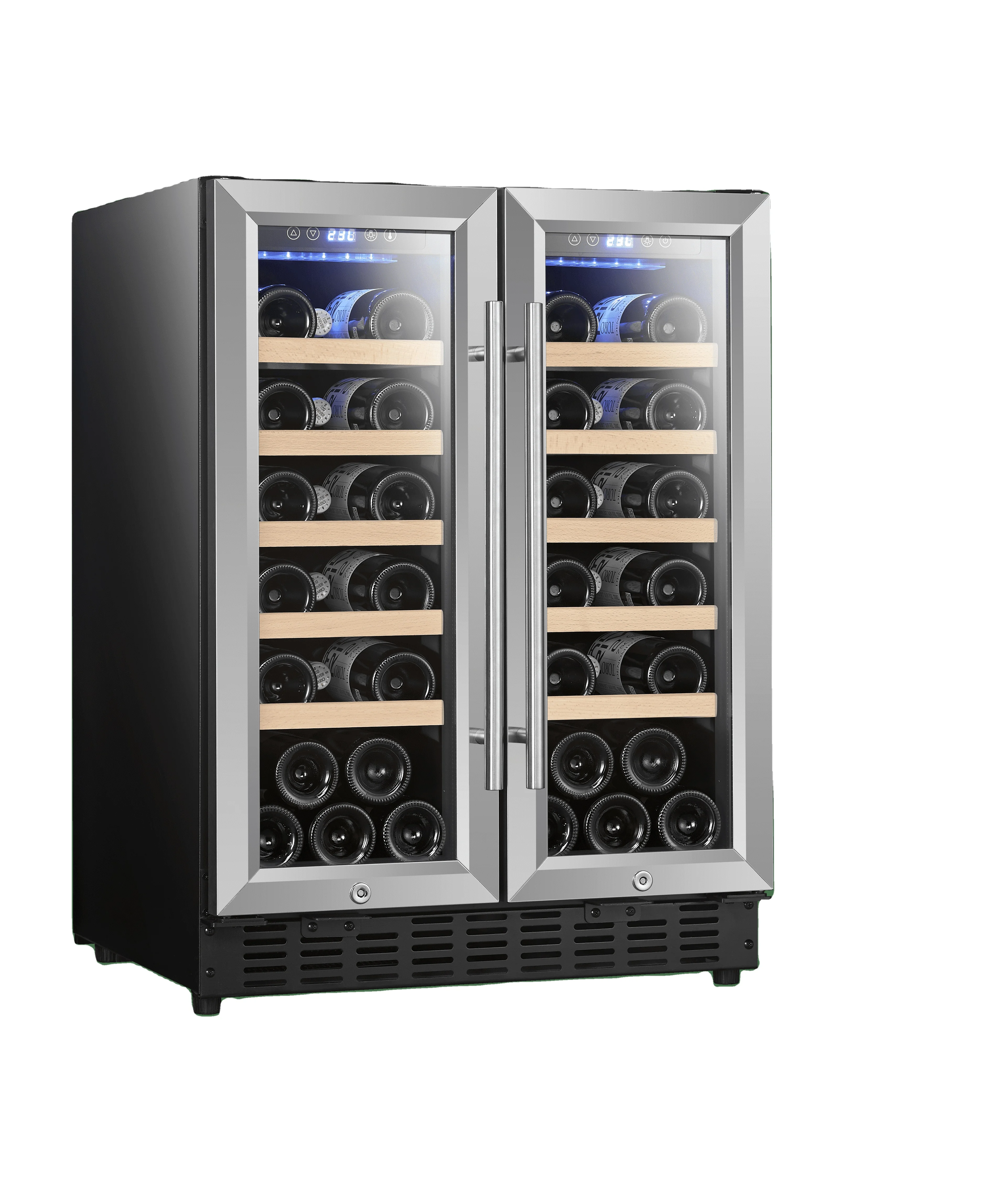 Glass Door Display Refrigerator Commercial Upright Freezer wine cooler built in 120L SRW-36DR