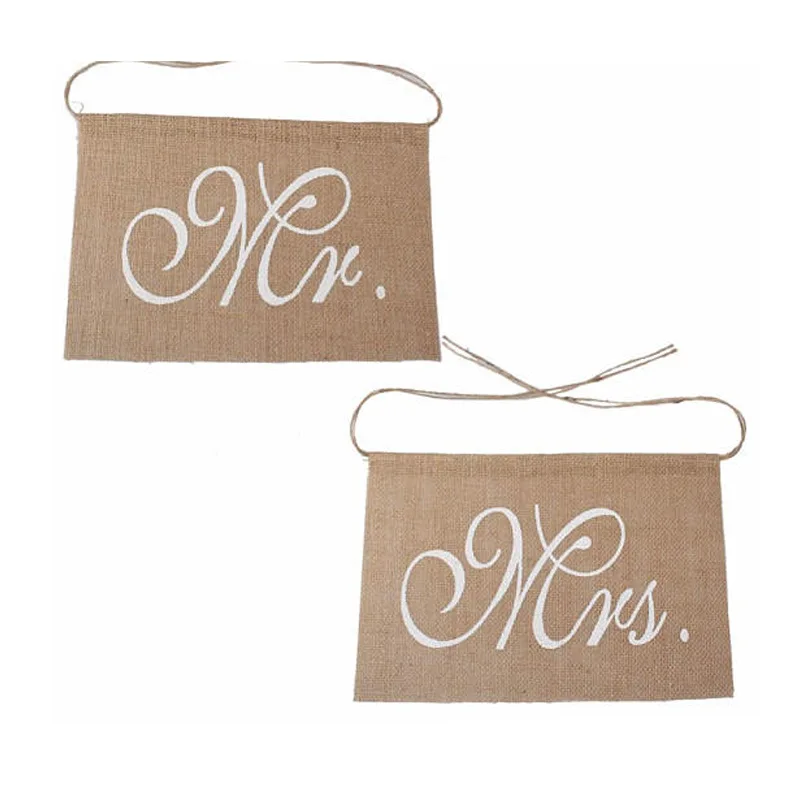 Customized logo printed 14cmX21cm   cotton burlap happy birthday bunting flag