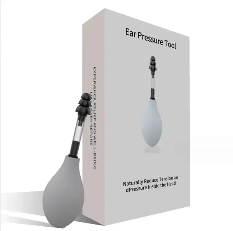 Reduces Tension and Pressure from Headache, non-invasive design Adjuster Head Pressure silicone Ear Pressure Tool Pain Relief