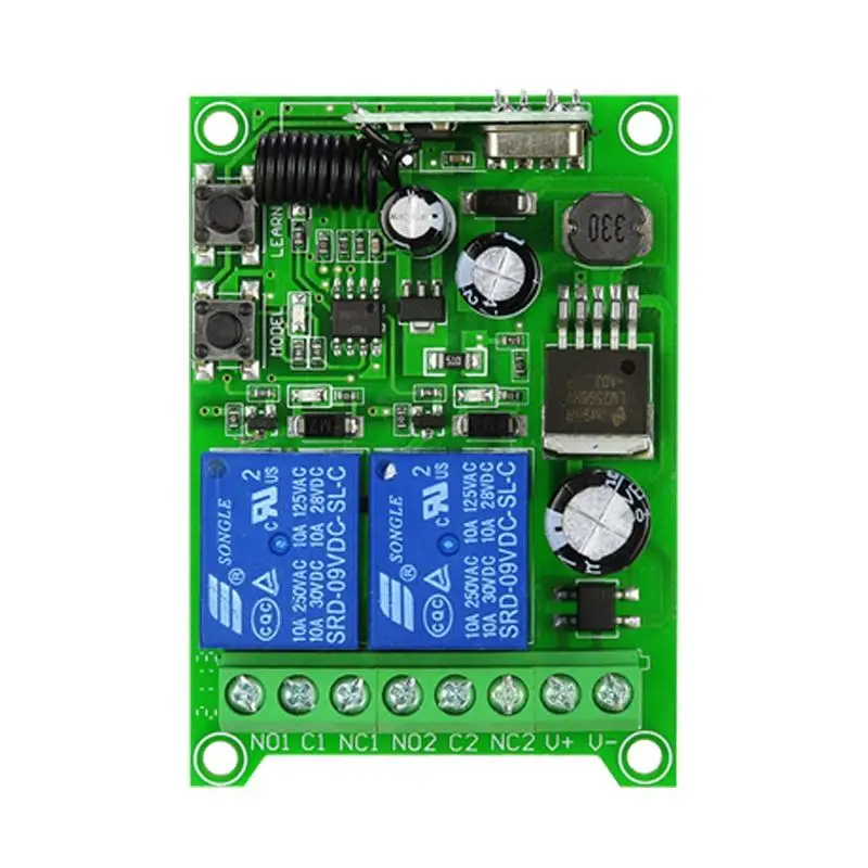 DC12-50V 2 Channels Universal Electric door Car Tailgate RF Wireless Remote Control Relay Receiver Set