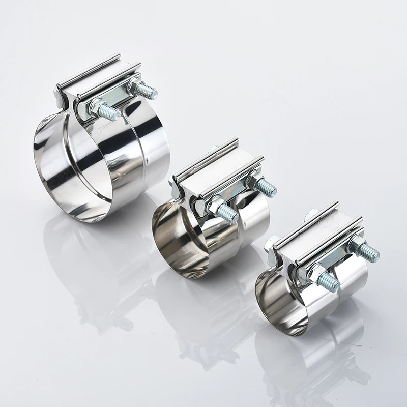 SIN High Quality Stainless Steel Easy Seal Stainless Butt Joint Band Exhaust Clamp for Car exhaust pipe