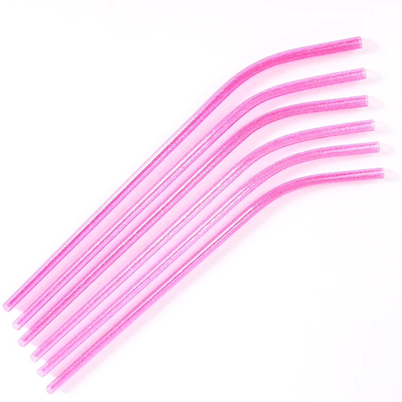 Hot sales PETG Colorful Straw, Reusable Hard Plastic Spiral Drinking Plastic straws, crystal twirl reusable straw