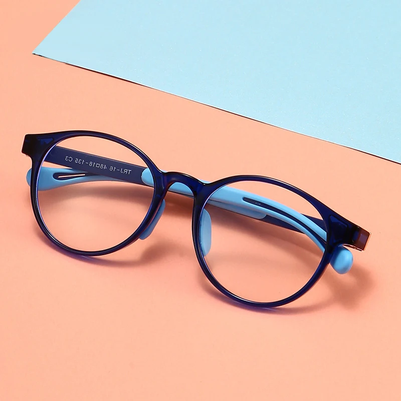 Glazzy TR90 Eye Glass Anti Blue Light Sight Optical Glasses for Girls Boys Latest Eyeglasses Kids Spectacles Frames 2024