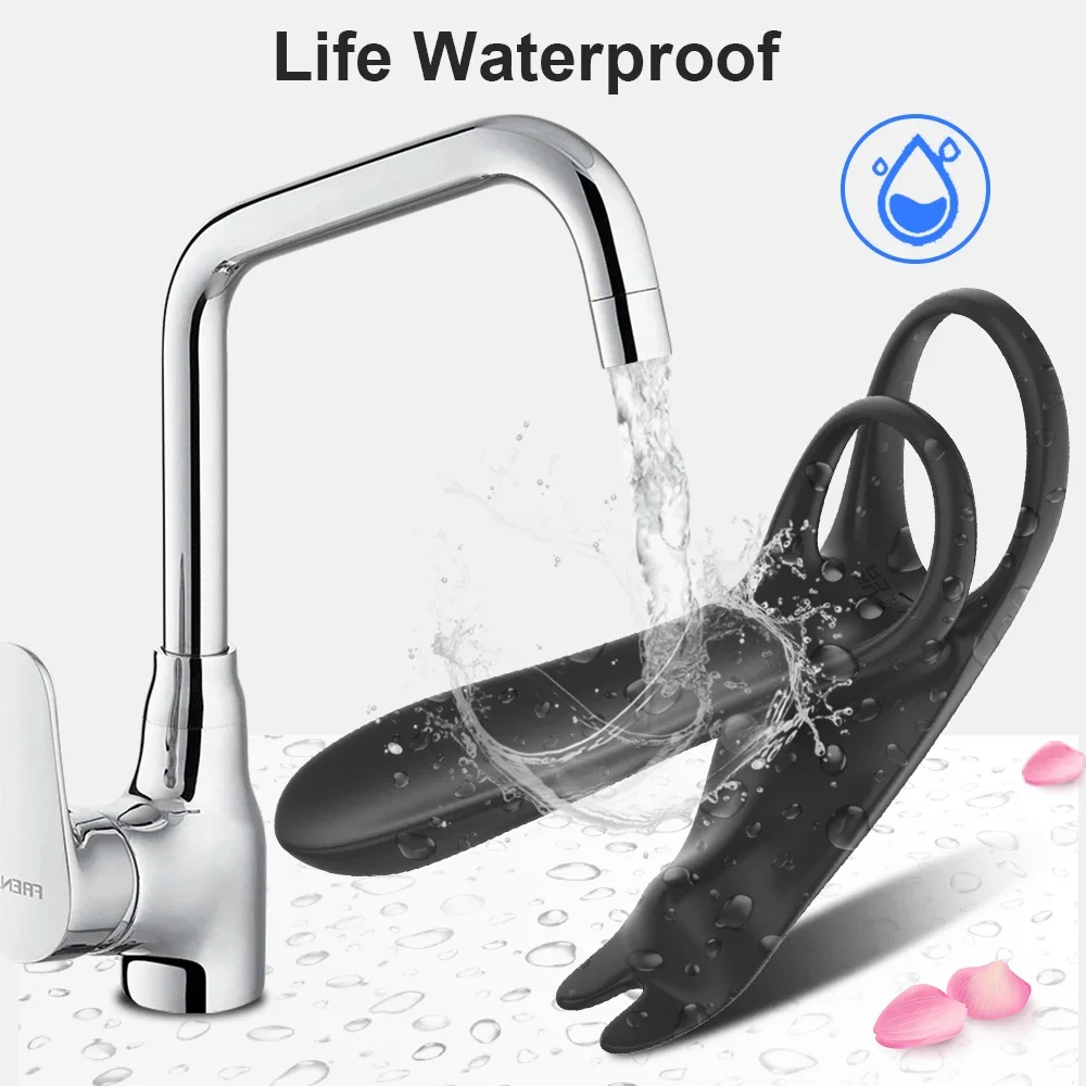 Couple Dual Use Entry Sperm Locking Ring Clitoral Stimulation Penis Cock Ring Adjustable For Man Delay Ejaculation