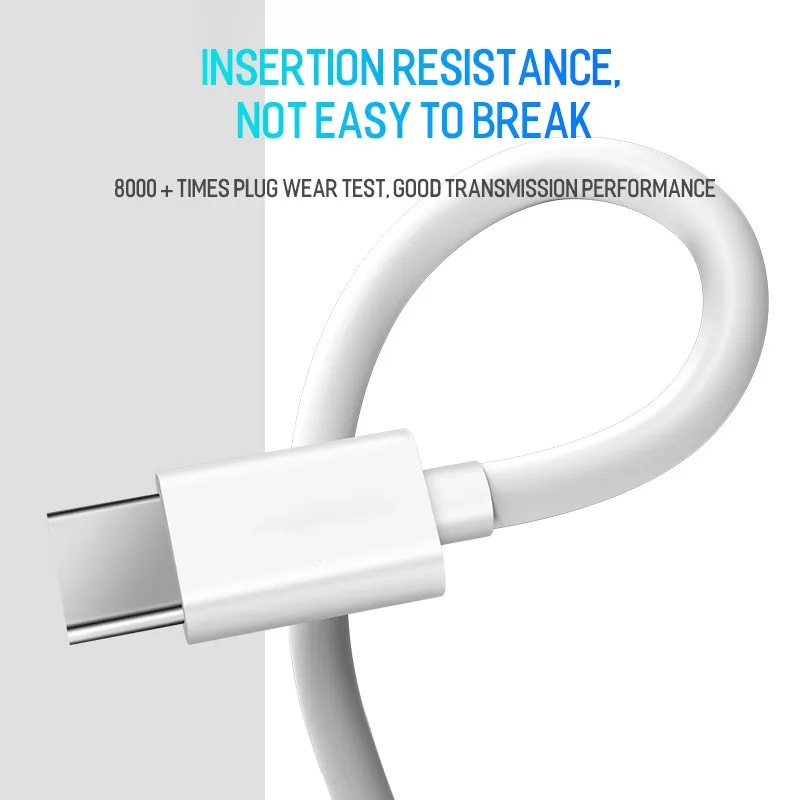  Кабель с разъемом USB Type-C для быстрой зарядки Samsung Galaxy Xiaomi мобильного телефона Huawei C USB-C зарядного