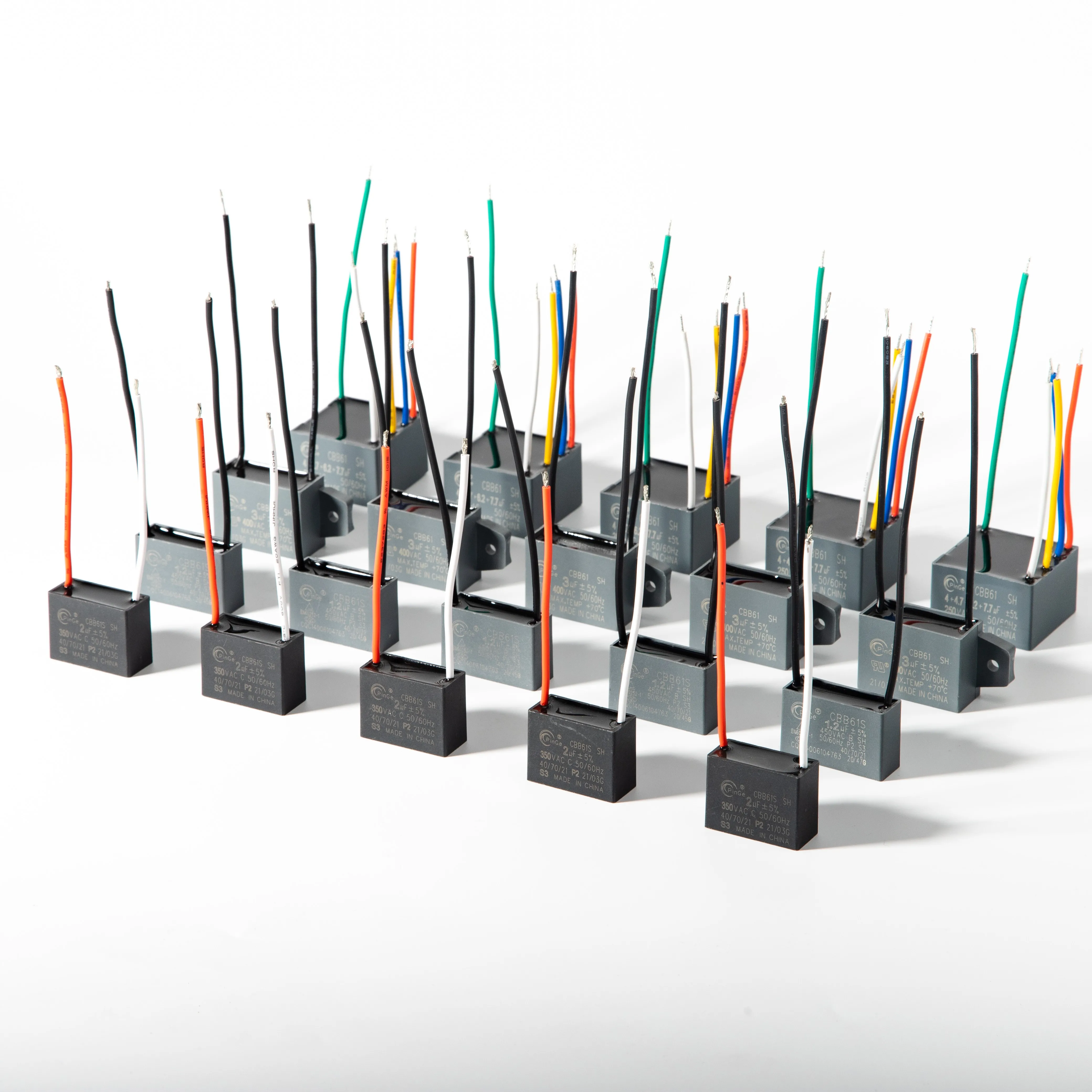 PinGe capacitor Fan motor run capacitor New Type  silver mica capacitor 450V 4uf for fan