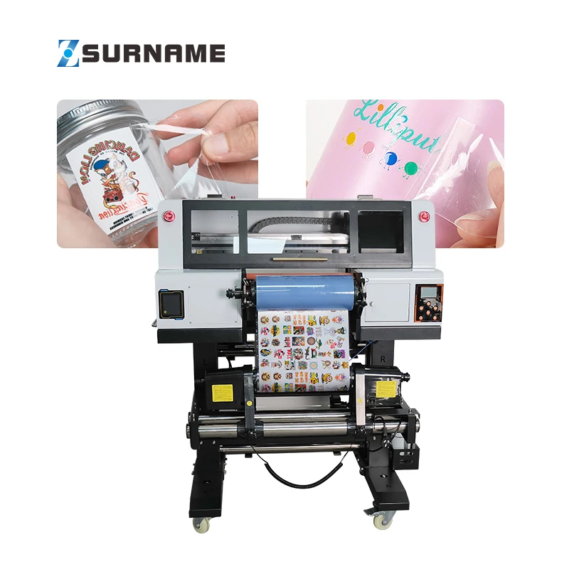 Zhou Surname Factory sell A3 Sticker 30cm AB Film UV DTF Printer for Phone Case Pen Cup Automatic Laminating