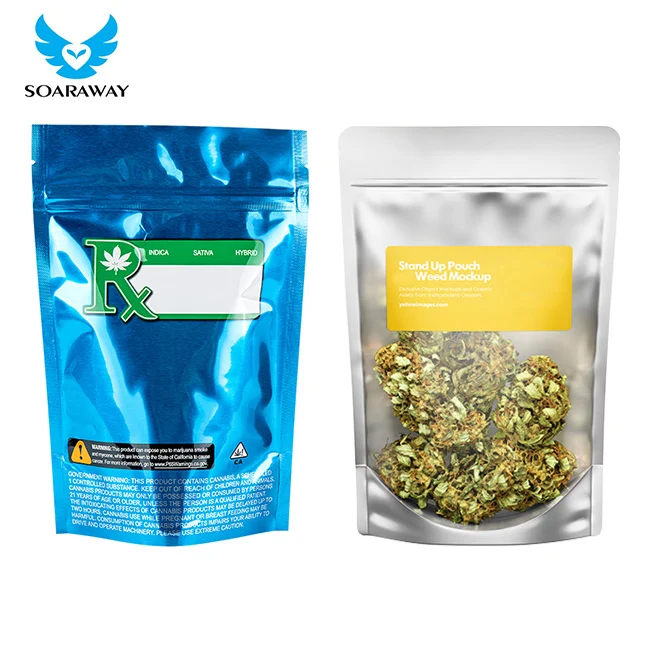 
Personalized Custom Smell Proof Runtz Cookie Plastic Packaging 3.5 Mylar Weed Packaging Bag 