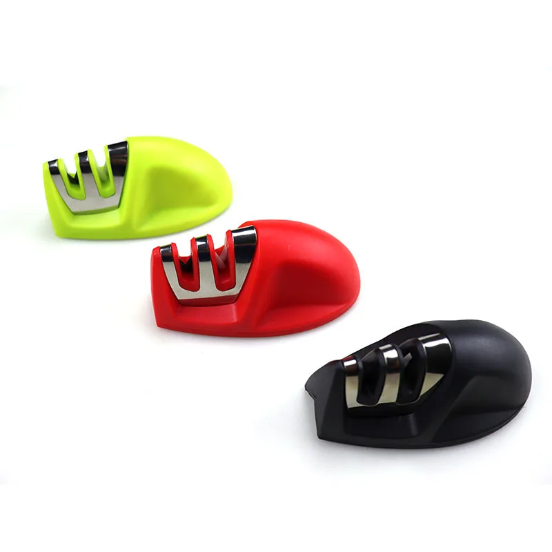 Kitchen tool kitchen knife sharpener durable manual sharpener KitchenIQ 50009 Edge Grip 2-Stage Knife Sharpener, Black