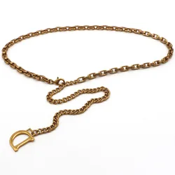 Цепочка с буквой D, тонкая цепочка на талию без пузырей, не ржавеет, не окисляется, модный ретро пояс на талию, пояс для женщин