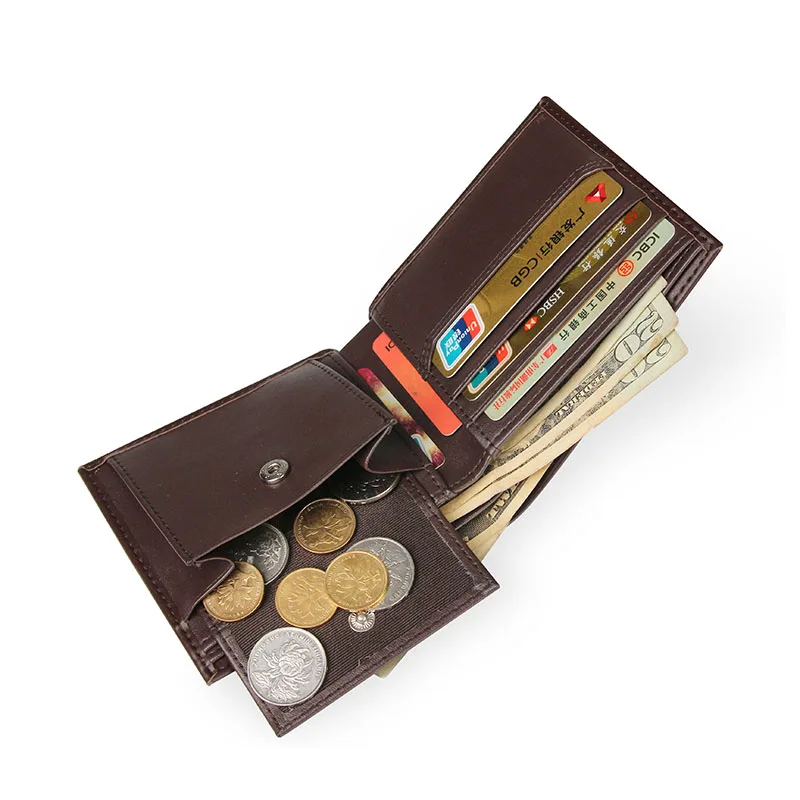 M17392 Wholesale custom logo genuine leather wallet and belt gift sets luxury business men gift set