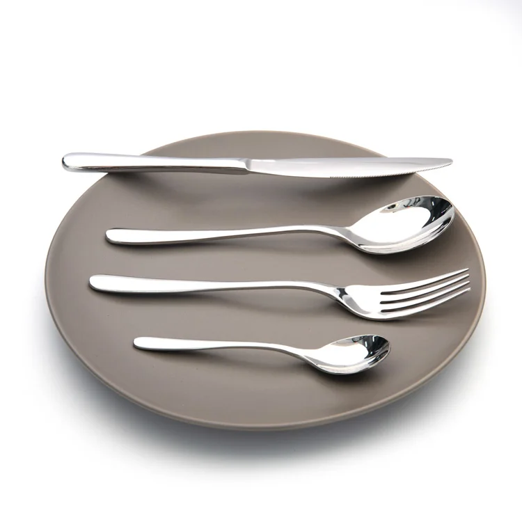 Modern luxury quality hand made 24pcs cutlery set  24 piece stainless steel flatware set in box