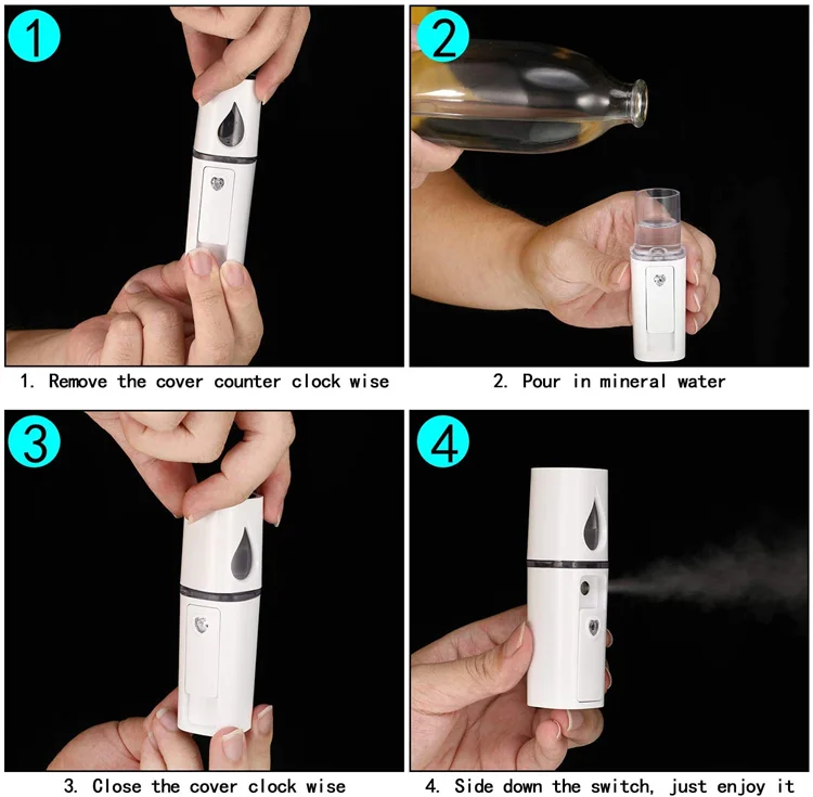 Hot sale beauty care portable Nano steamer hand facial mist sprayer beauty