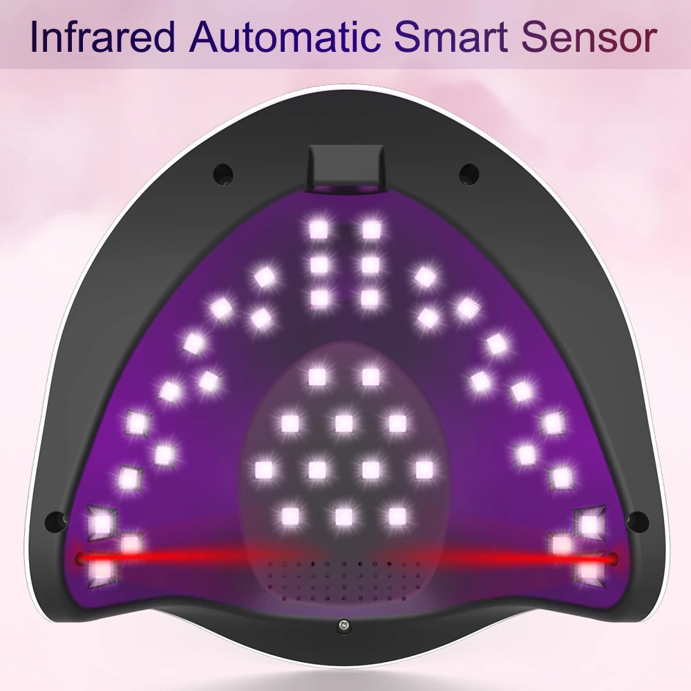 NAILGIRLS 168w UV LED Nail Lamp Professional Nail Dryer Curing Gel Polish UV Lamp with 4 Timer Setting