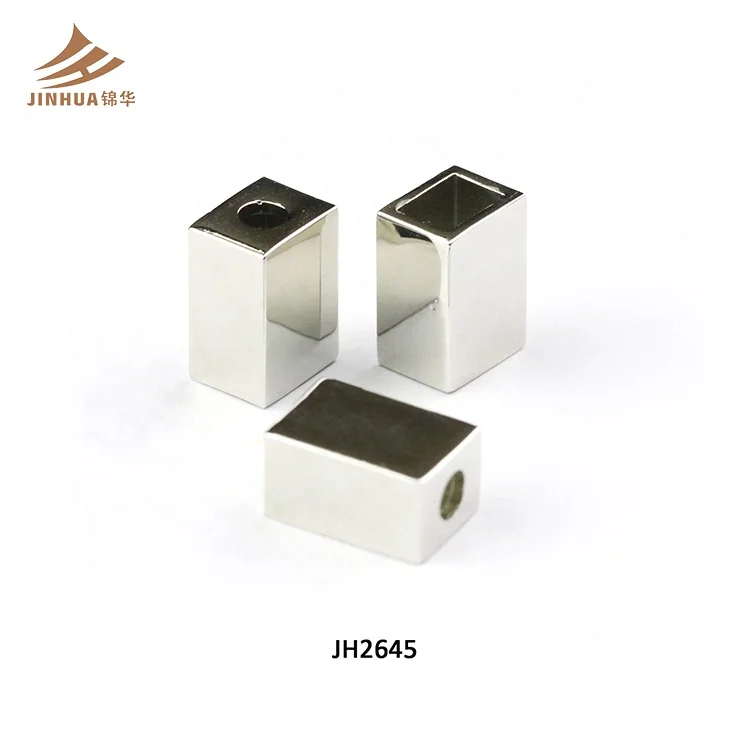 Горячая Распродажа Cuboid круглое отверстие из цинкового сплава под заказ сумочка шляпа шнур конец