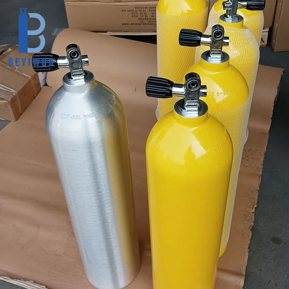 China cheap S80 11L 12L DOT3AL 3000psi Scuba Tank Diving Cylinder Scuba Air Tank For Scuba Diving/air Breathing