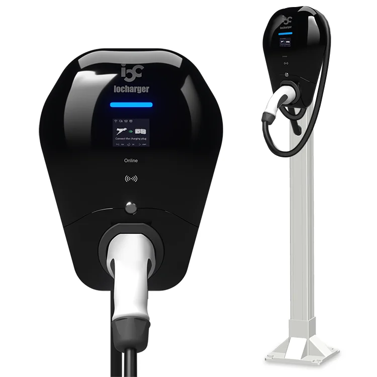  Умная напольная зарядная станция 16 А Тип 2 wallbox 11 кВт 4G wifi 7 ev ocpp 1.6j электрическое автомобильное зарядное