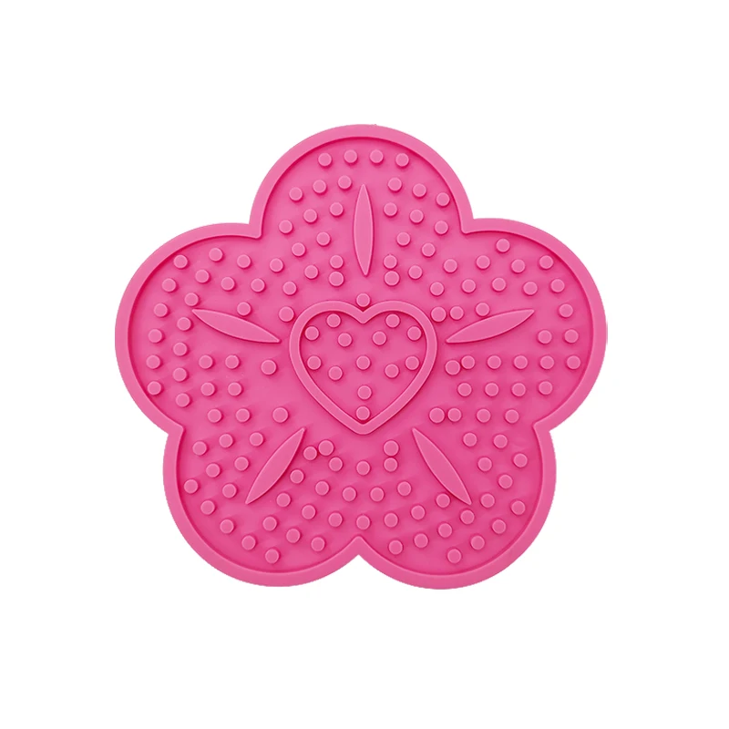 pet products Wholesale Portable suction cup Cat care Slow food mat Food grade silicone licking mat pet food mat