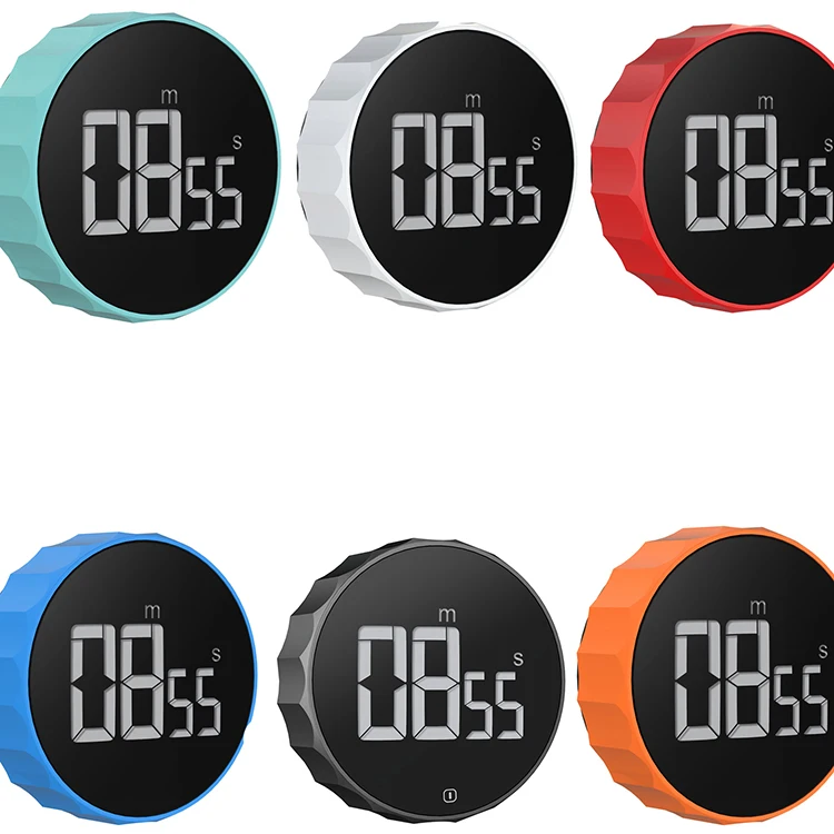 
New Arrival Circular Knob Loud Kitchen Magnetic Lcd Large Display Countdown Digital Timer 