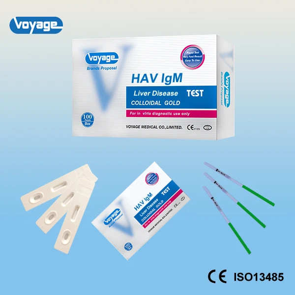 
2020 Brand New One Step Liver Disease Test Product Hot Sale HAV Hepatitis Virus HAV IgM Rapid Test Ki 