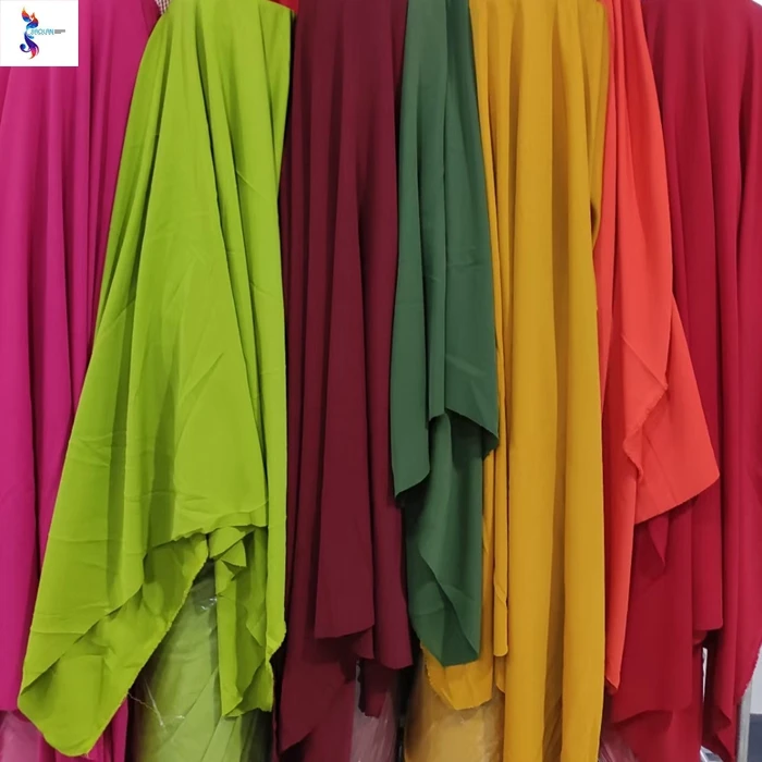 China textile good quality double layer twill four ways stretch maserati plain dyed stock fabric