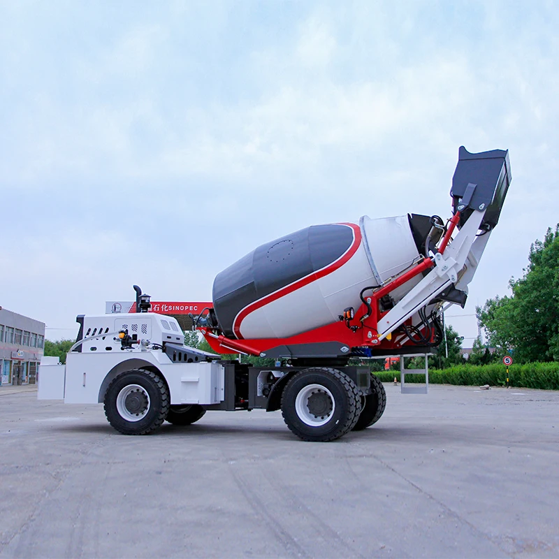 Mobile Cement Mixer Truck Diesel Self Loading Concrete Mixer 5 M3 For Sale