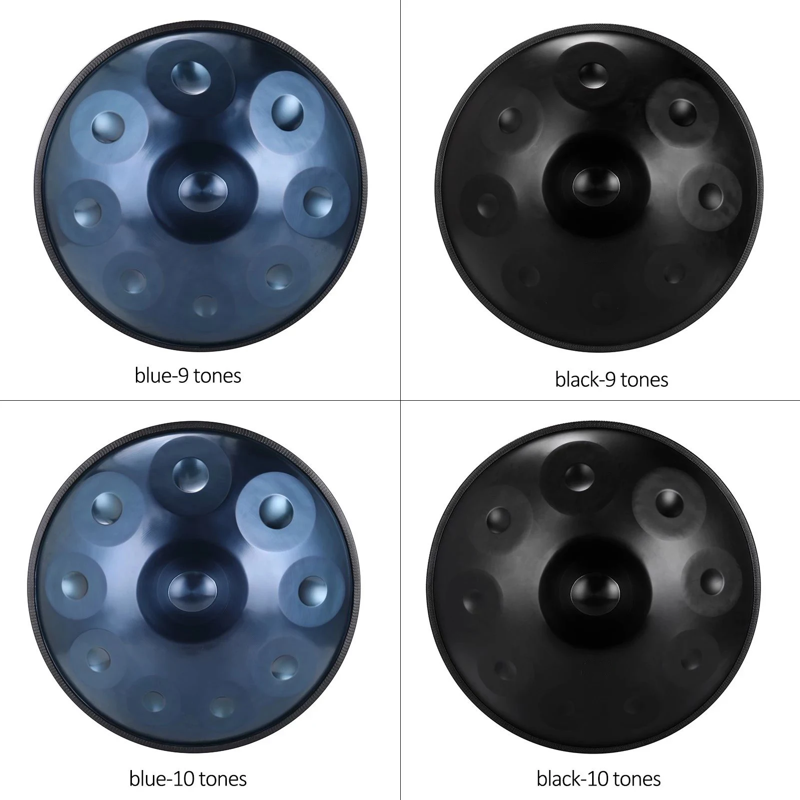 Steel Pan Drum 22 inch 10 Tone Stainless Steel Musical Steel Tongue Drum Hand Pan Drum Hand pan Instrument